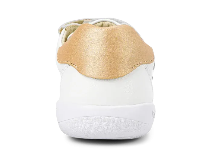 Active Comfort Bobux KID  Sprite - White   Pale Gold