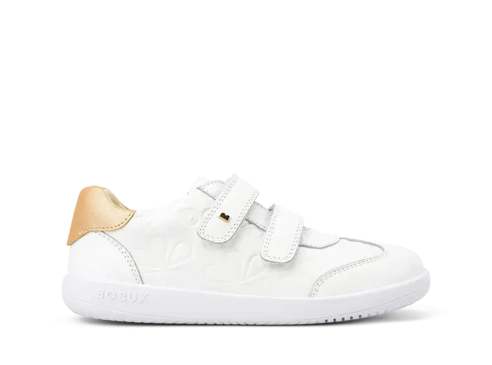 Bobux KID  Sprite - White   Pale Gold Sports Driven Lightweight Gear