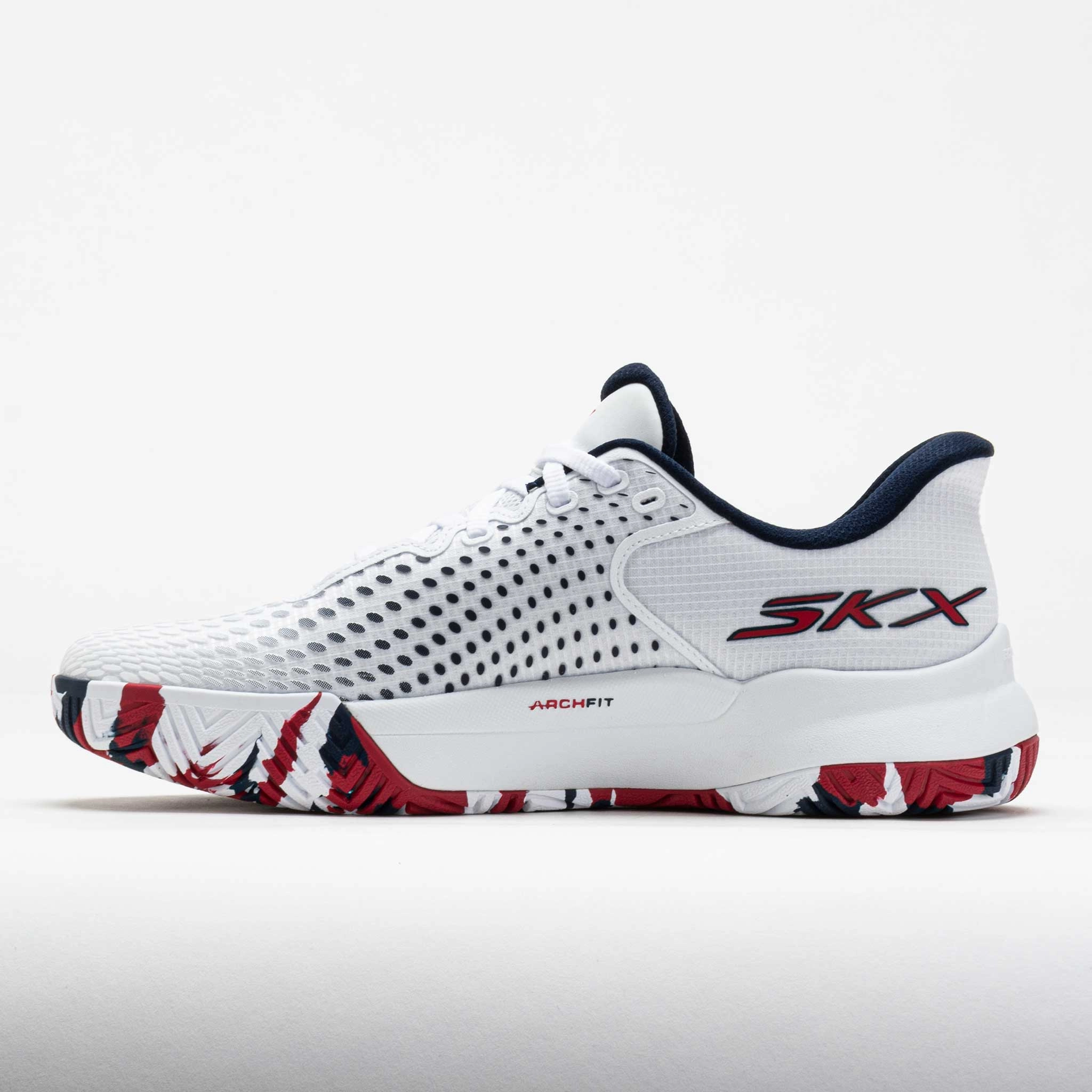 Active Cushioning Skechers Viper Court Pro Elite Men's White/Navy/Red