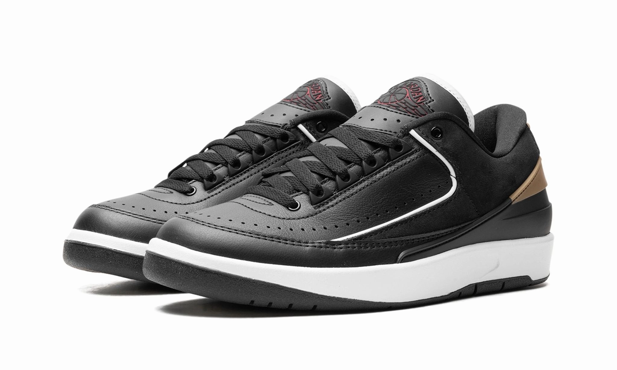 Active Step Comfort Wmns Air Jordan 2 Retro Low 'Black Metallic Gold'