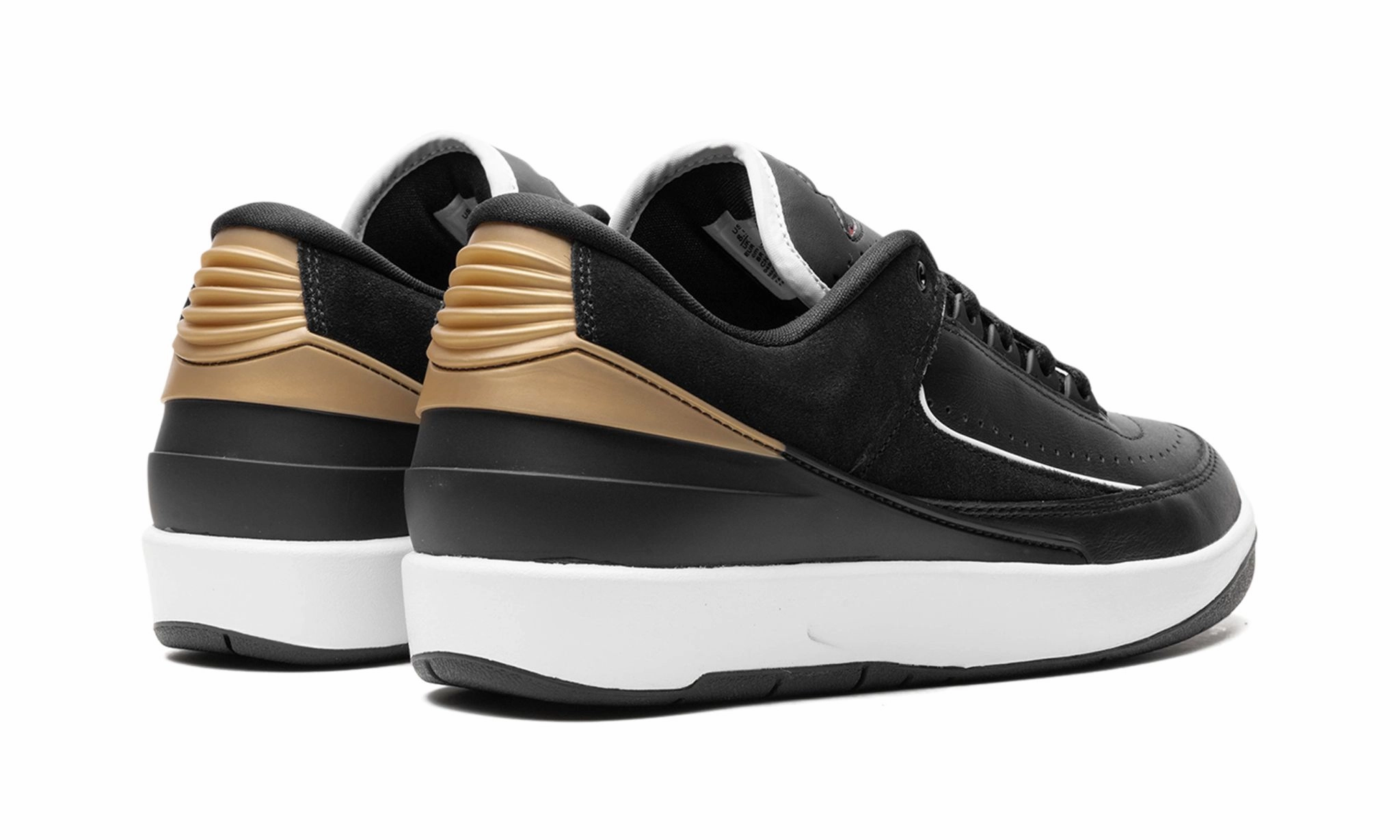 Active Step Comfort Wmns Air Jordan 2 Retro Low 'Black Metallic Gold'