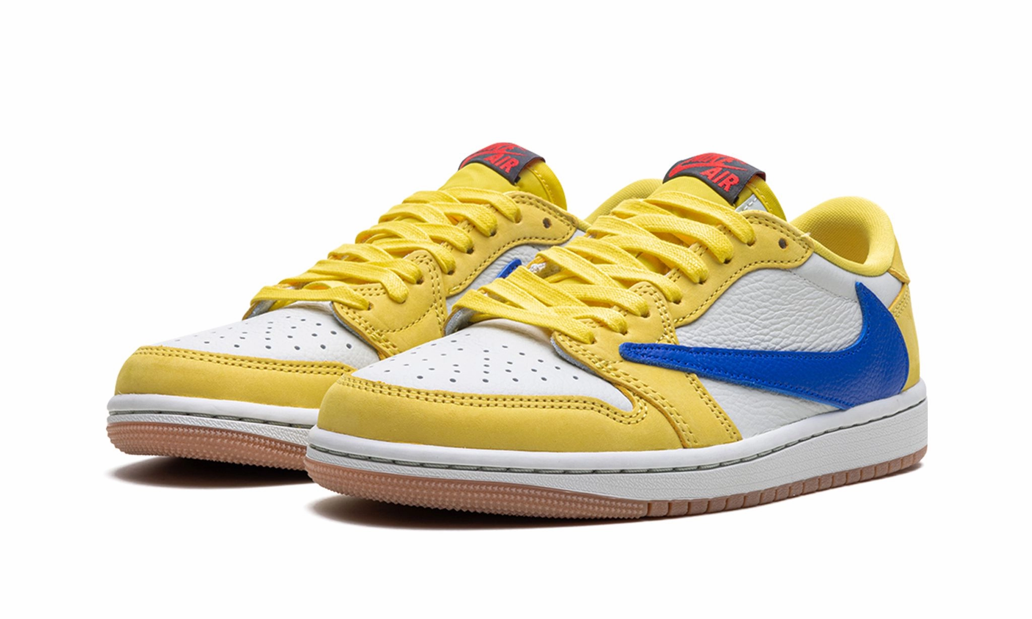 Active Step Glide Move-Out Travis Scott x Wmns Air Jordan 1 Retro Low OG SP 'Canary'