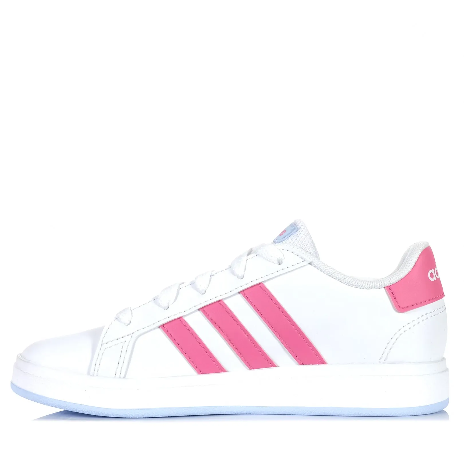 Adidas Grand Court 2.0 Youth White/Pink Glam traction