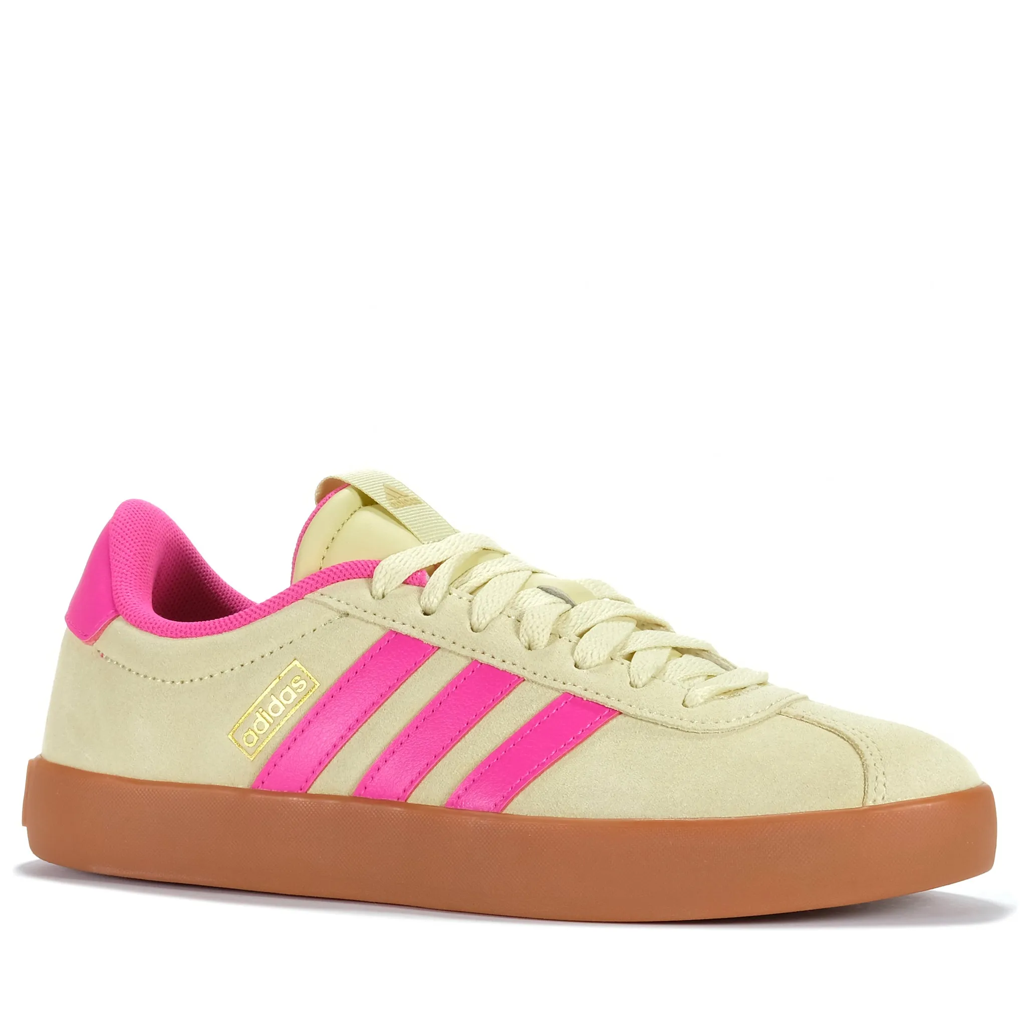 Adidas VL Court 3.0 Womens Powder Yellow/Pink Street Inspired