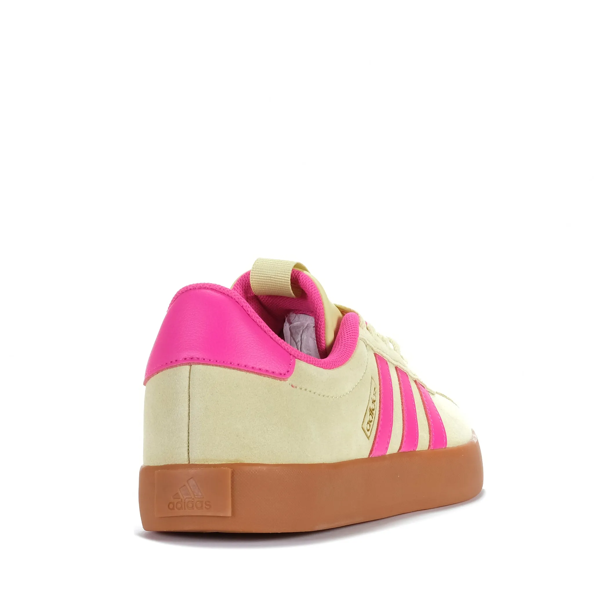 Adidas VL Court 3.0 Womens Powder Yellow/Pink Glamorous