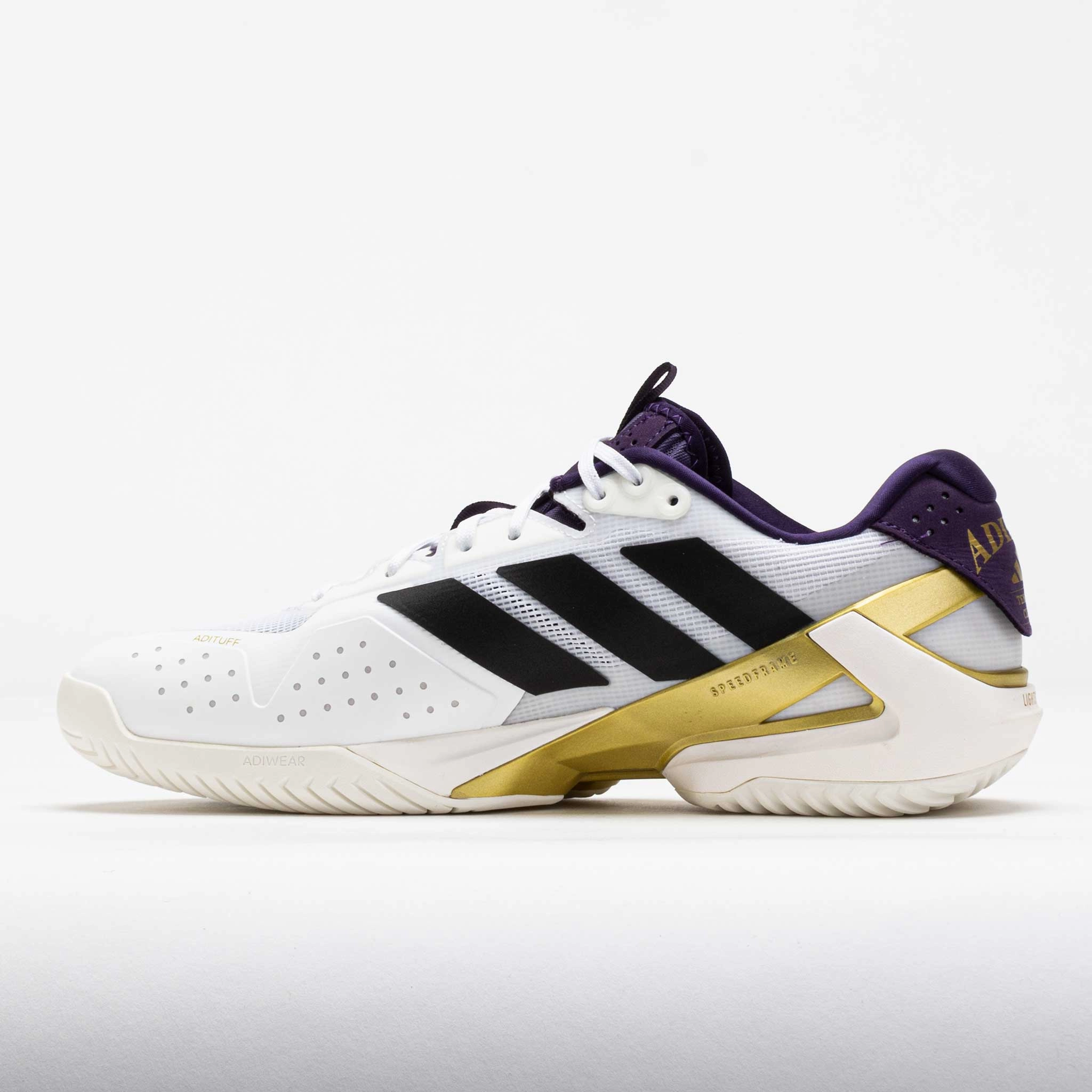 adidas Adizero Ubersonic 5 Men's White/Black/Aurora Plum Shock Resistant