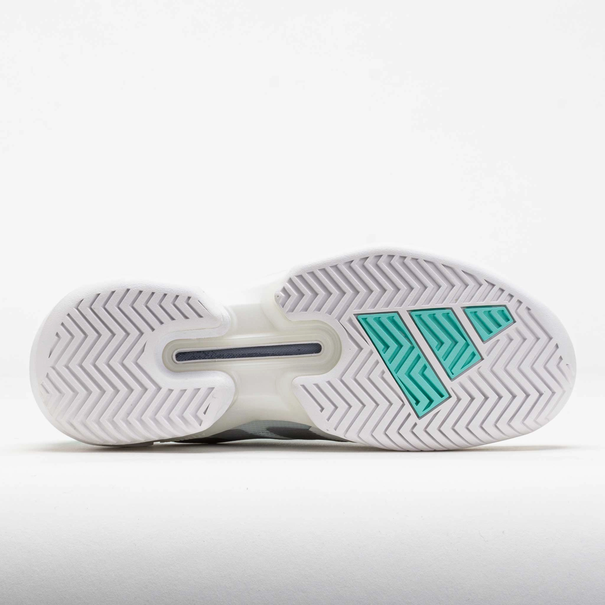 adidas Adizero Ubersonic 5 Women's White/Silver Metallic/Mint Ton Backpacking Laces