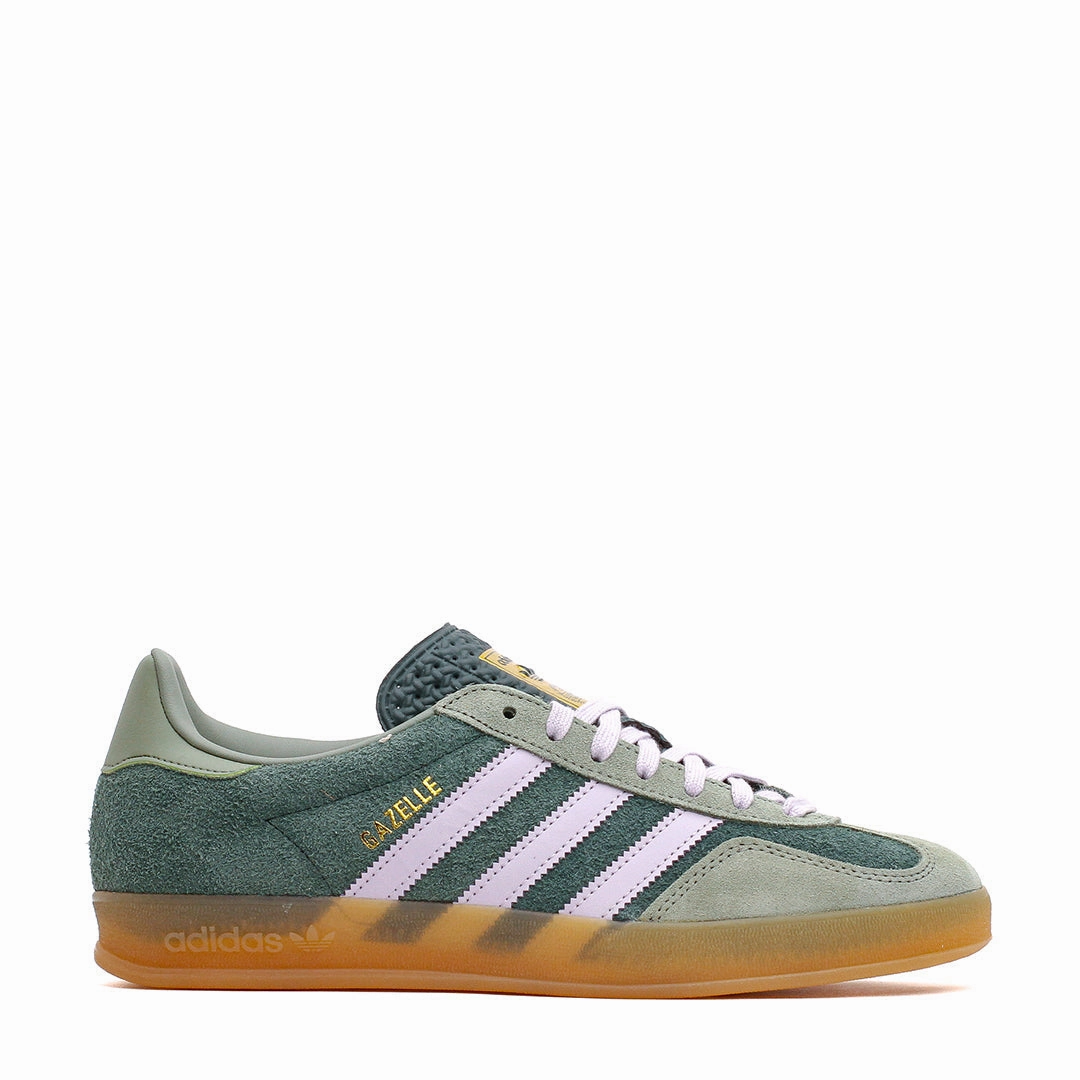 Adidas Men Gazelle Indoor Mineral Green Silver JI0323 Flexible Lining