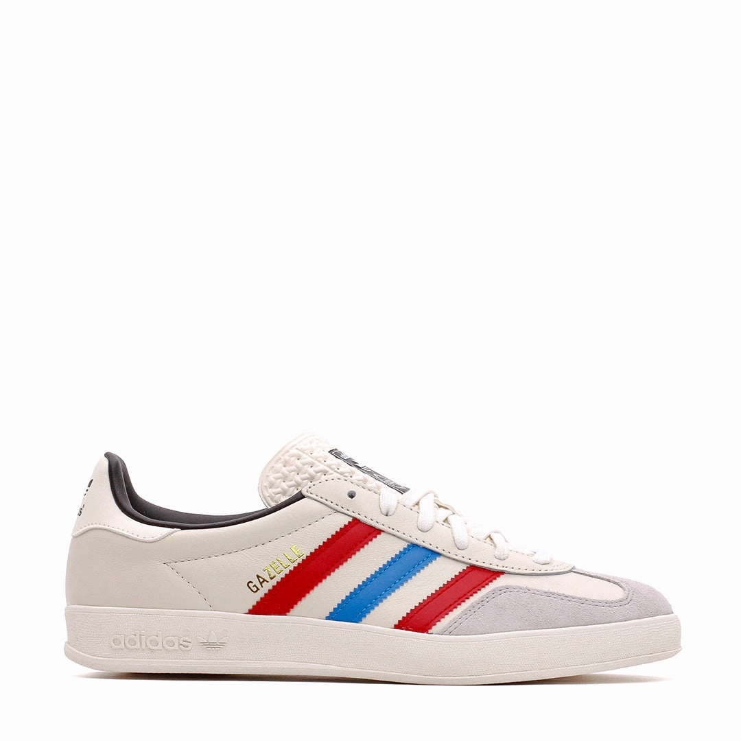 Adidas Men Gazelle Indoor White Scarlet IE9091 Ferry Mood Buckle Closure
