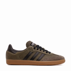Adidas Men Samba OG Base Green Black IE9163 Elasticated