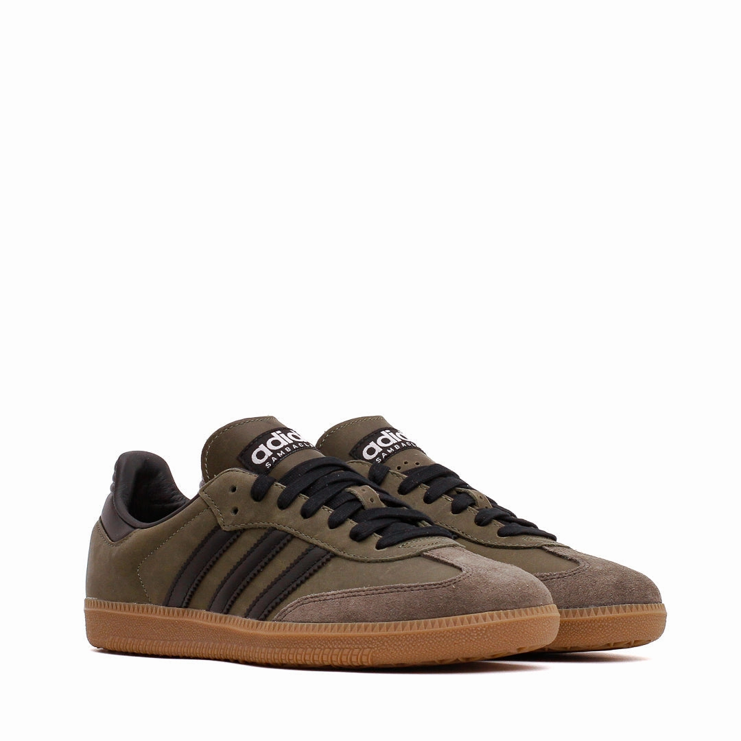Adidas Men Samba OG Base Green Black IE9163 Square Toe