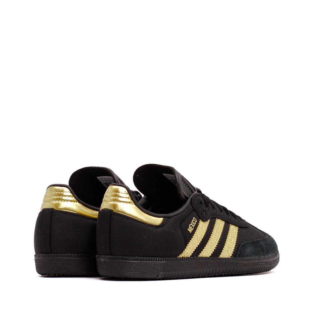 Adidas Men Samba OG Mexico Black Gold Metallic JH5656 Step Softly