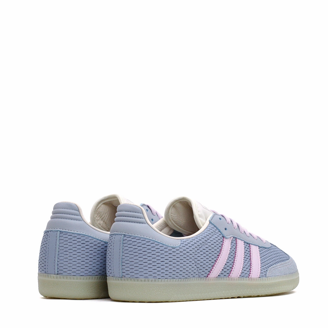 Adidas Men Samba OG Tactile Blue Ice Lavender JI3178 Soft Walk-Step