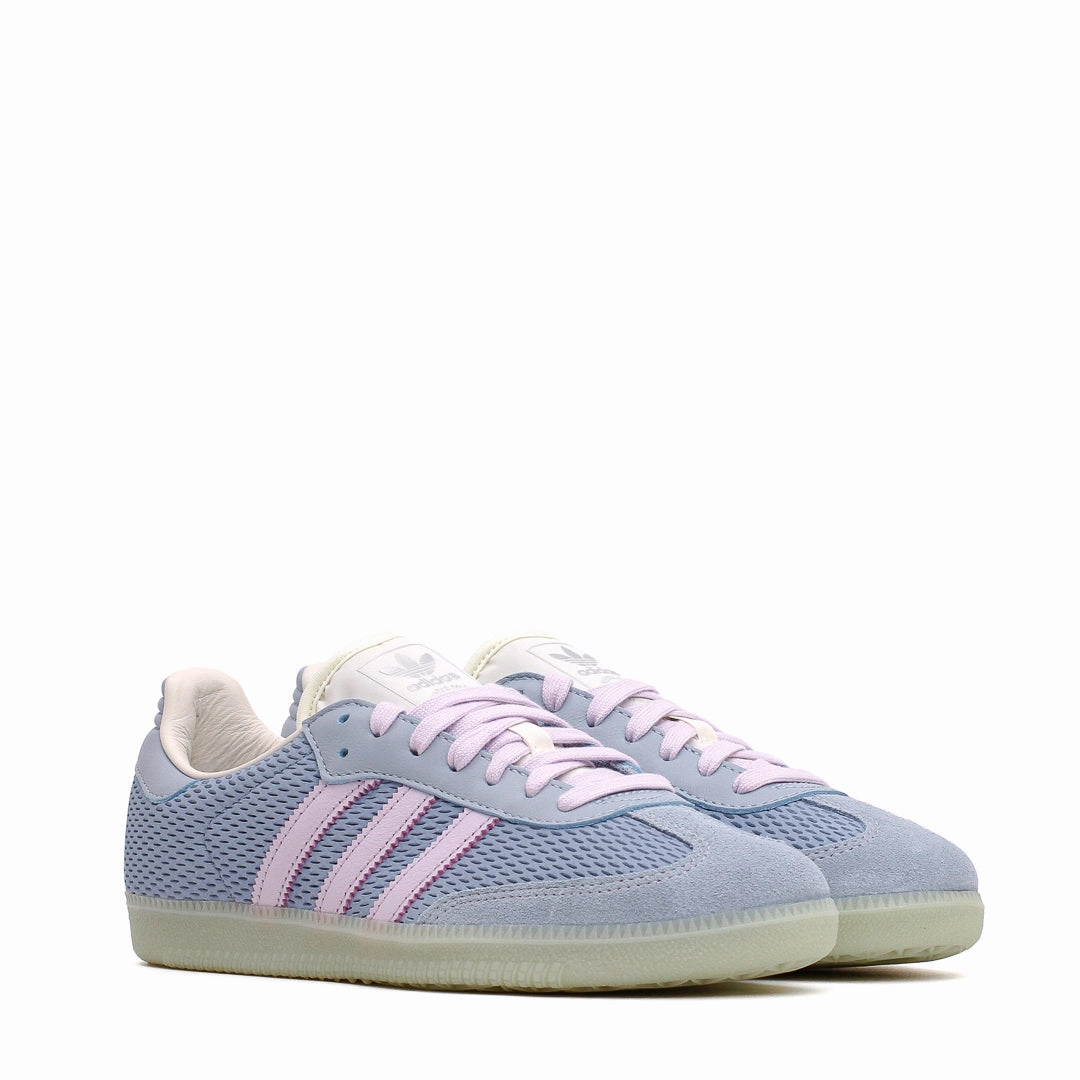 Adidas Men Samba OG Tactile Blue Ice Lavender JI3178 Soft Walk-Step
