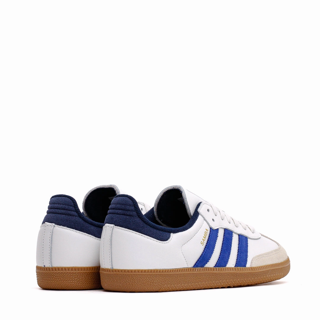 Adidas Men Samba OG White Blue Gum JH5632 Fit Ready