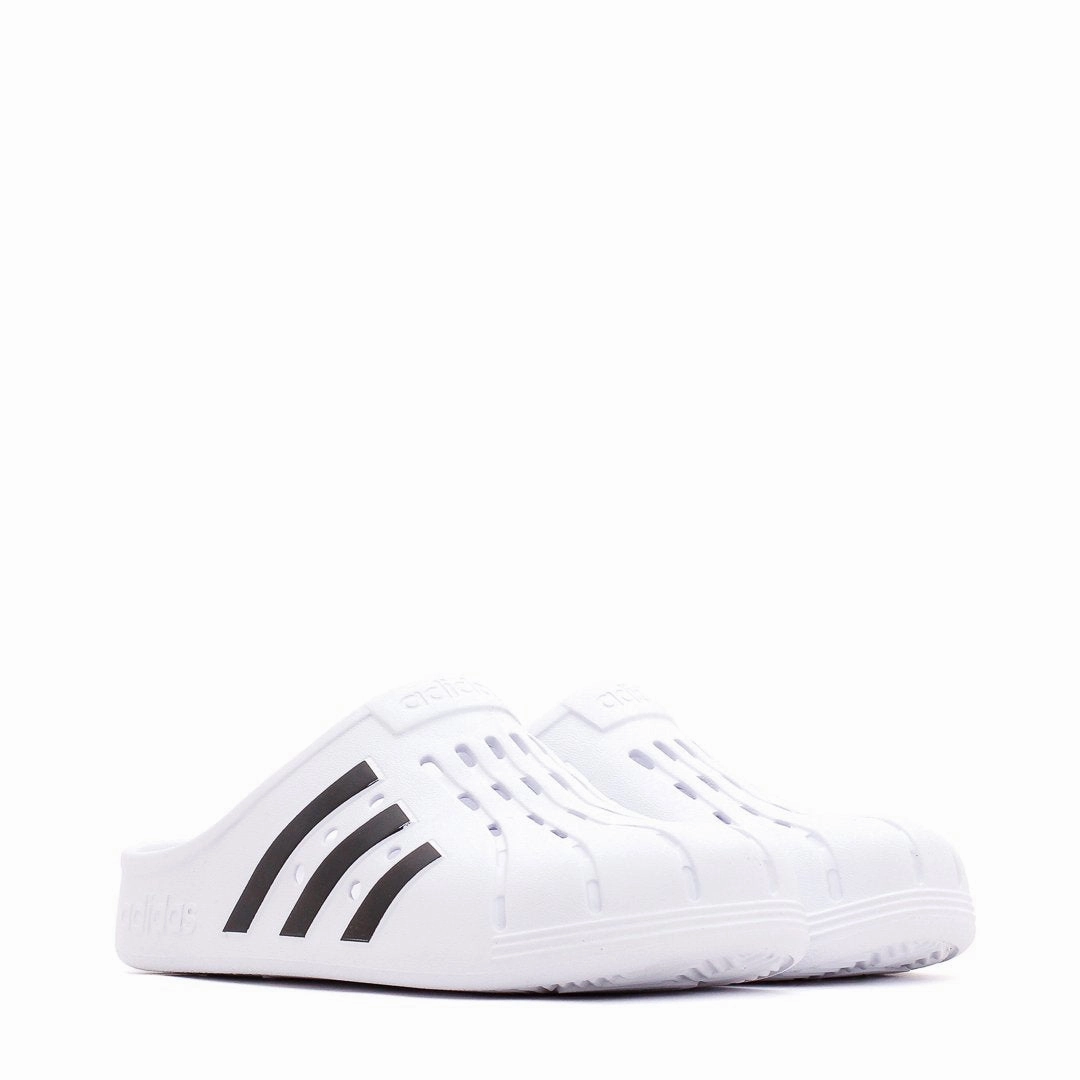 Adidas Originals Adilette Clog White Black FY8970 Supportive Footbed