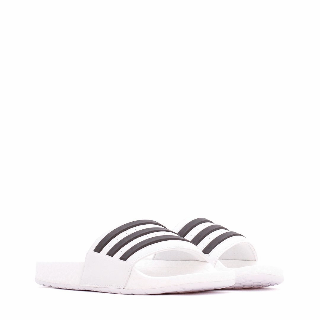 Adidas Originals Men Adilette Boost White Black FY8155 Trendy Finish