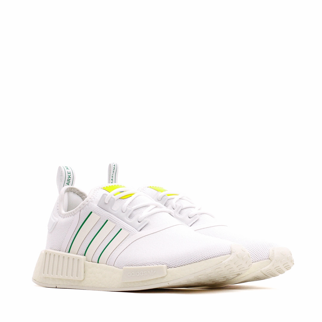 Adidas Originals Men NMD R1 Boost White "Brazil" GX9885 Pure Walk