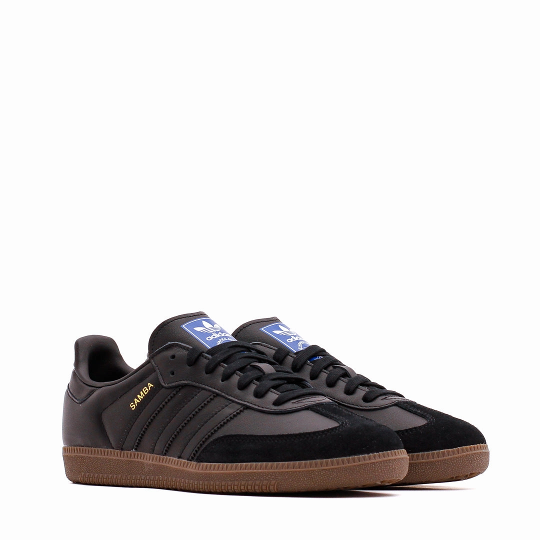 Adidas Originals Men Samba OG Black Gum Core IE3438 Square Toe