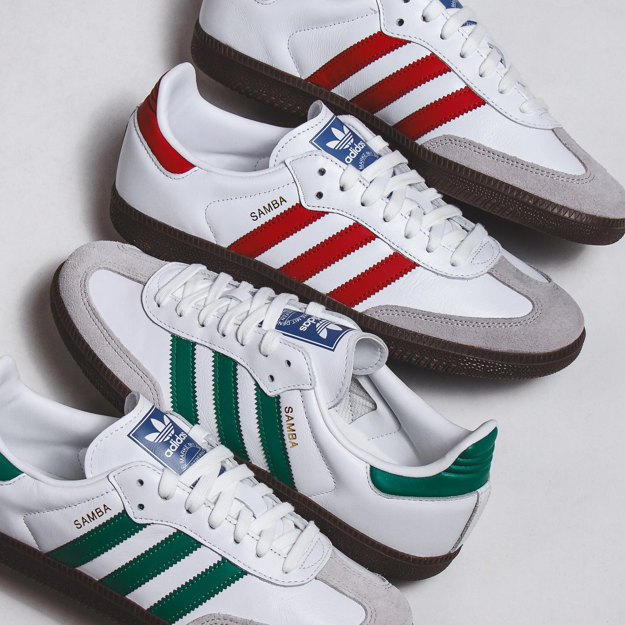 Adidas Originals Men Samba OG White Green IG1024 Soft Step-In