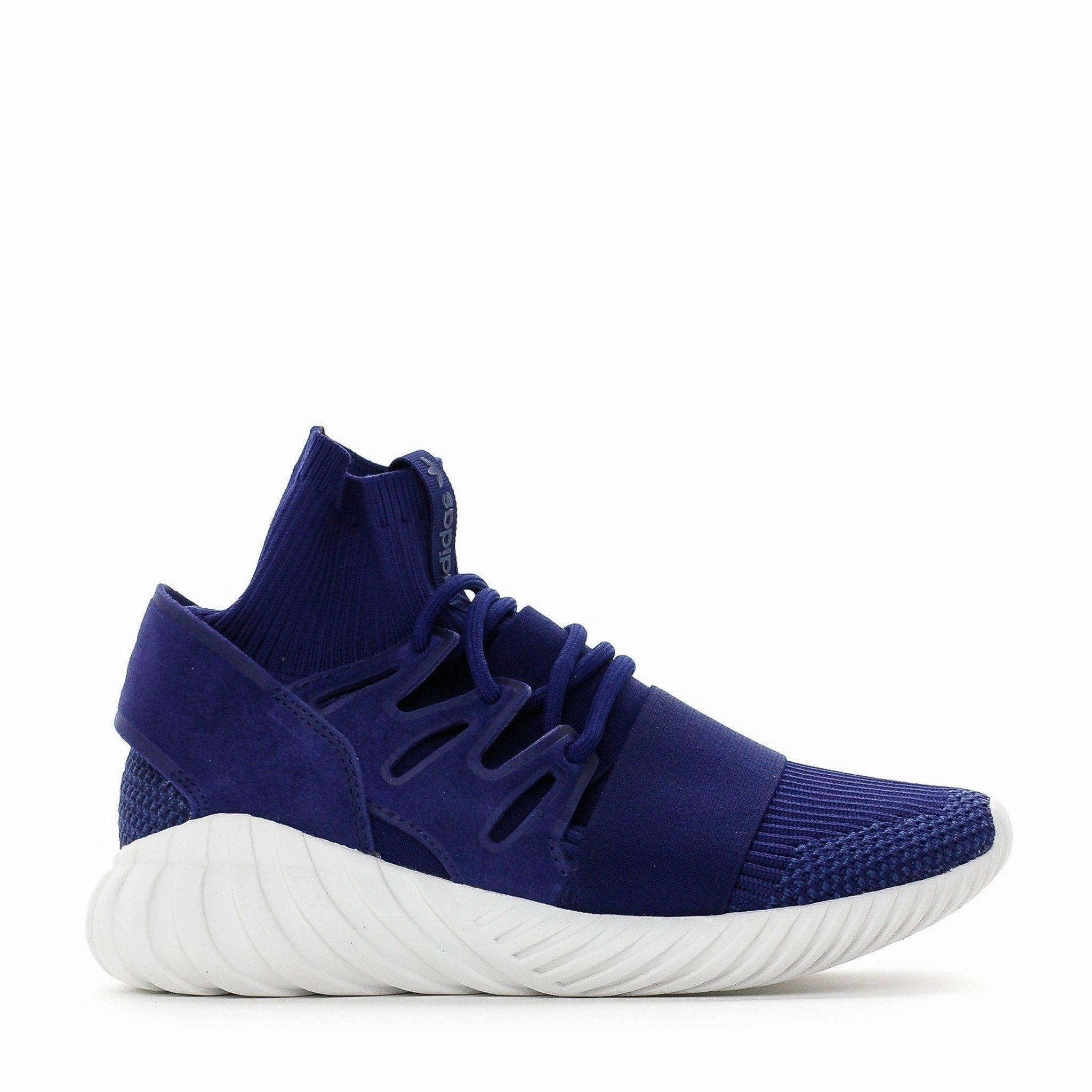Adidas Originals Tubular Doom PK Primeknit Navy S80103 color block Food Court