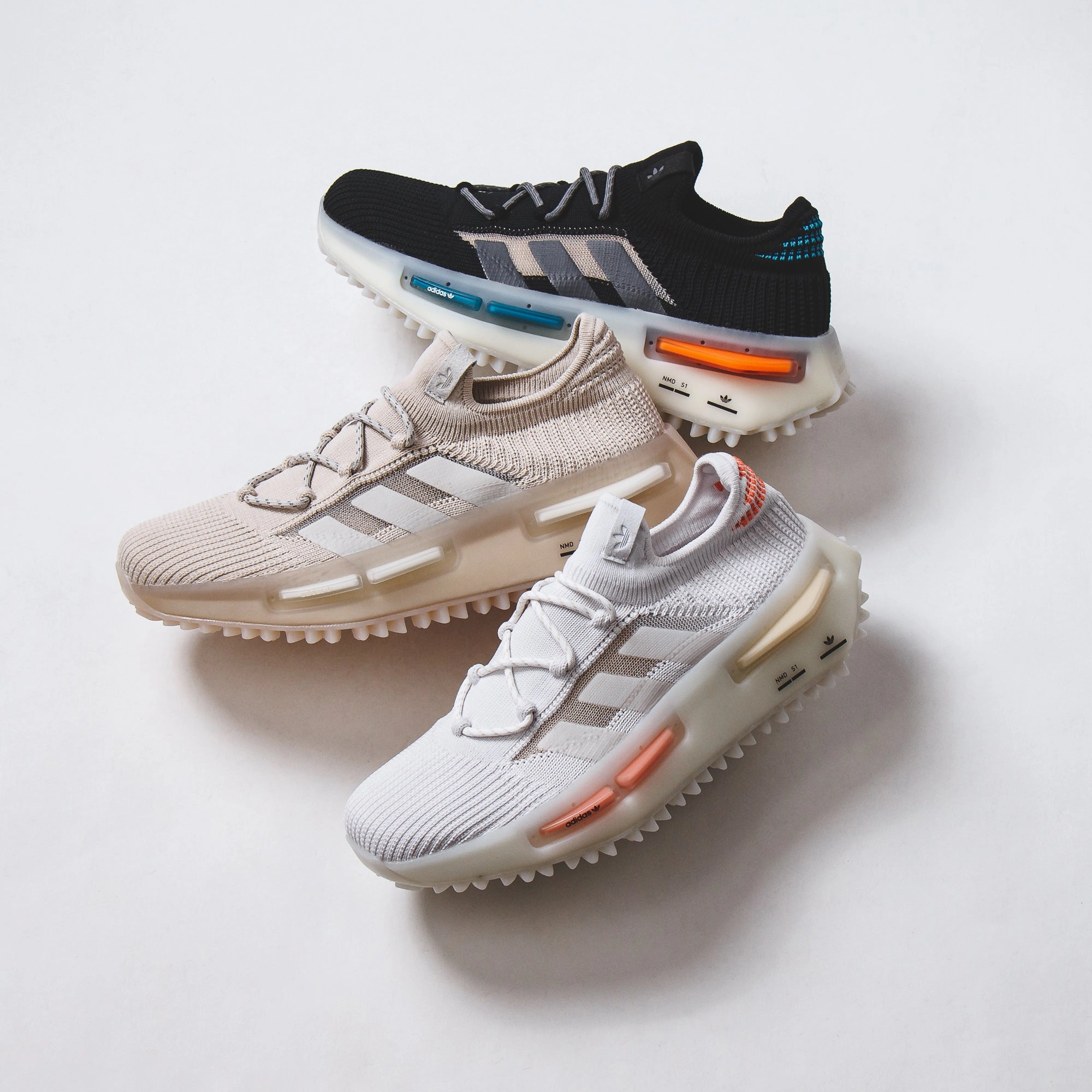 Adidas Originals Women NMD S1 Boost White HQ4465 Soft Arch Layer