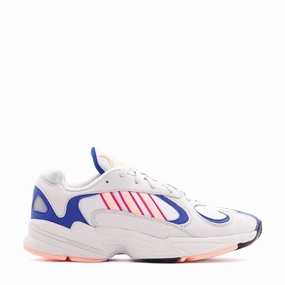Slip Resistant Adidas Originals Yung-1 Blue Pink Men BD7654