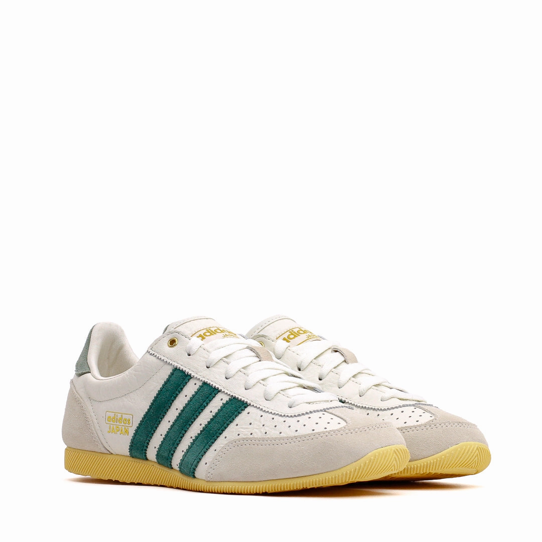 Adidas Women Japan Off White Green JI2663 Elastic Gusset
