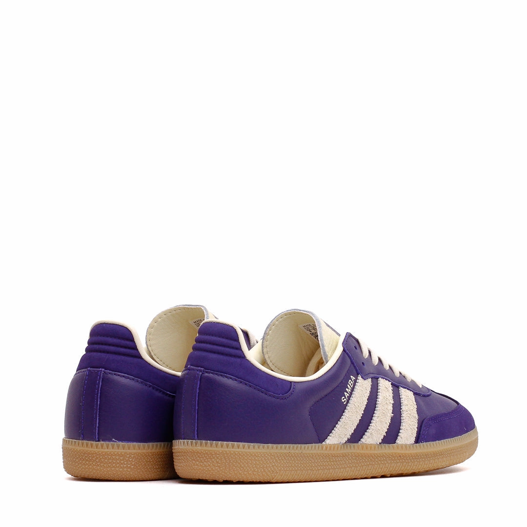 Adidas Women Samba OG Collegiate Purple Cream JI2736 Quick Slip