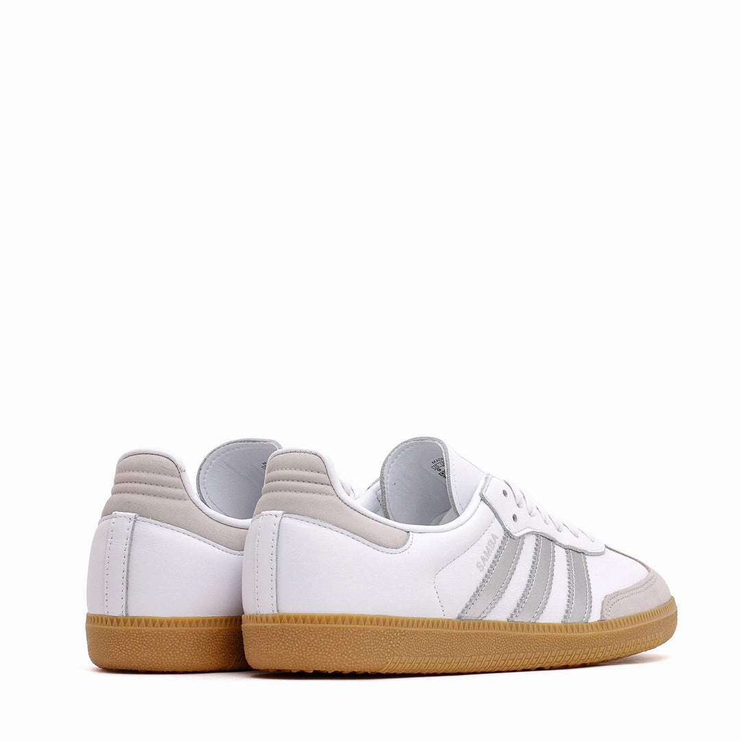 Adidas Women Samba OG White Silver Core JI2725 Flexible Step-On