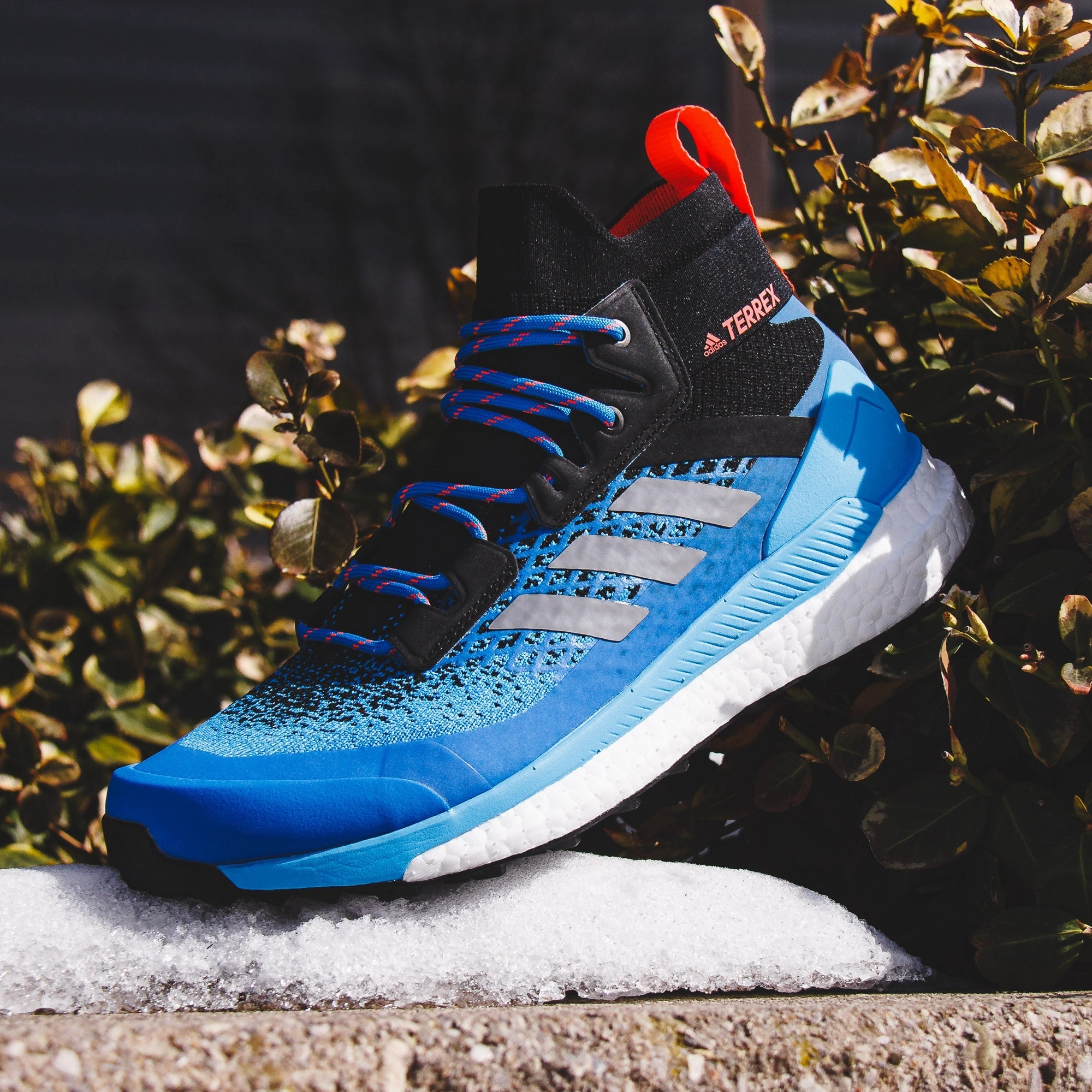 Adjustable Strap Adidas Outdoor Men Terrex Boost Free Hiker Primeblue Black Blue GZ0334