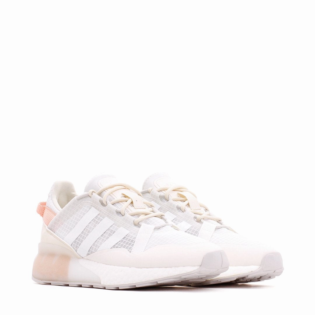 Air Ease Adidas Originals Women ZX 2K Boost Pure White G55514