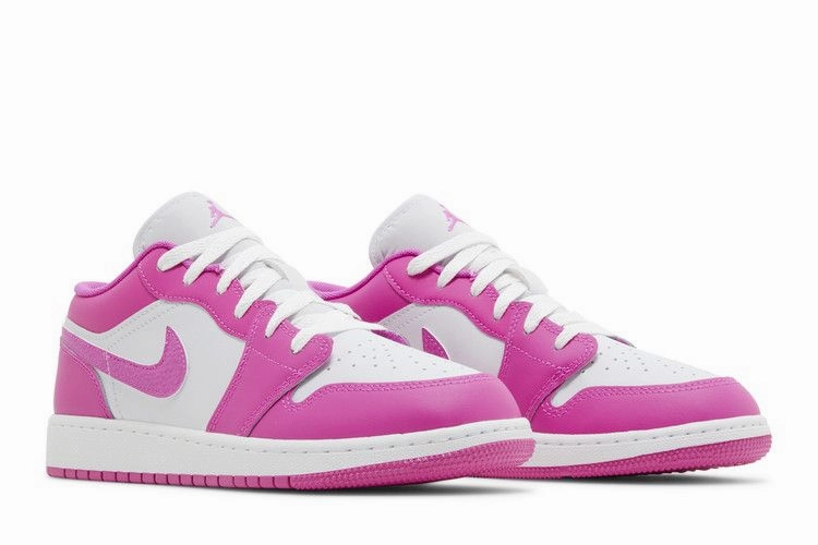 Air Jordan 1 Low GS 'Fire Pink' Quick Walk