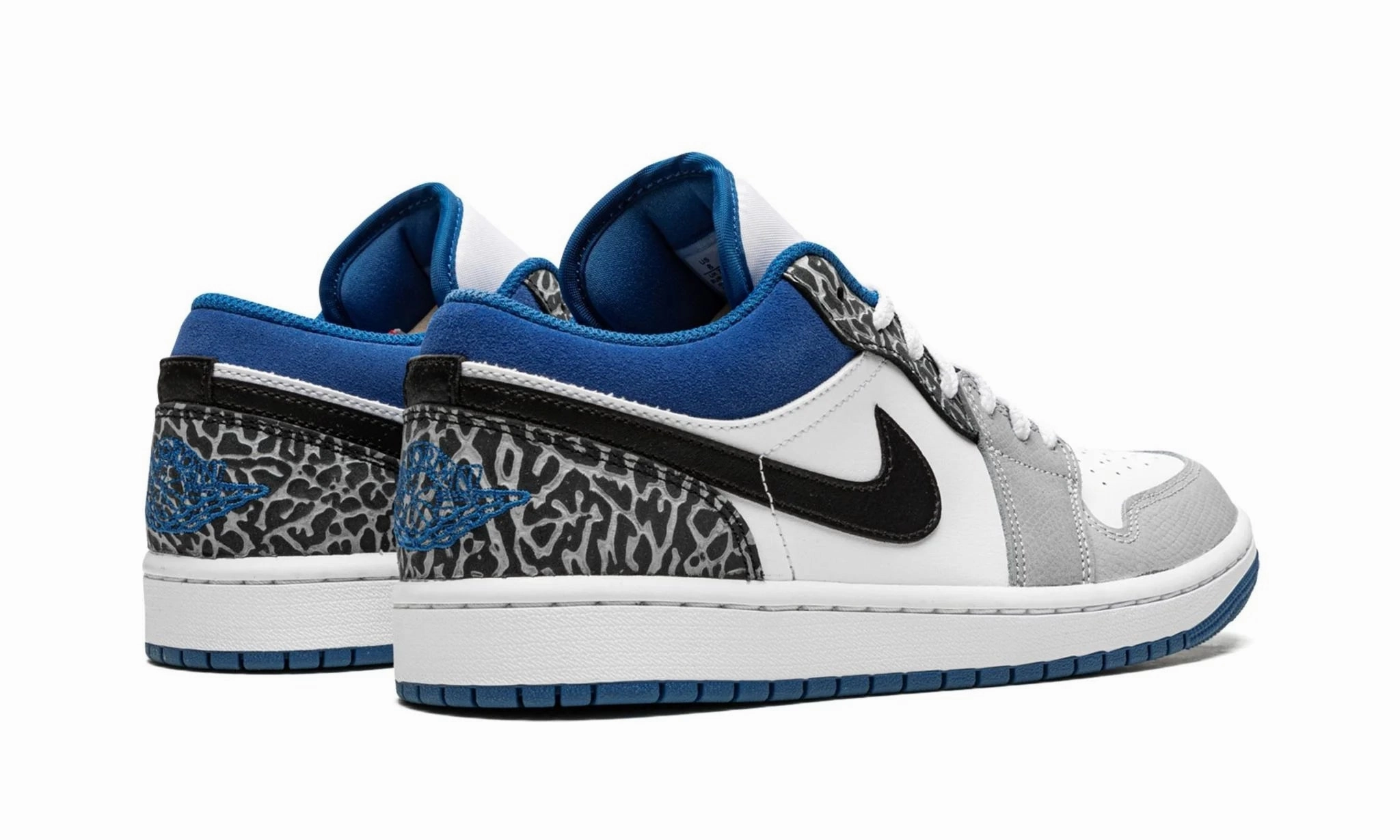 Air Jordan 1 Low Light Smoke Grey And Dark Marina Blue Comfort foam
