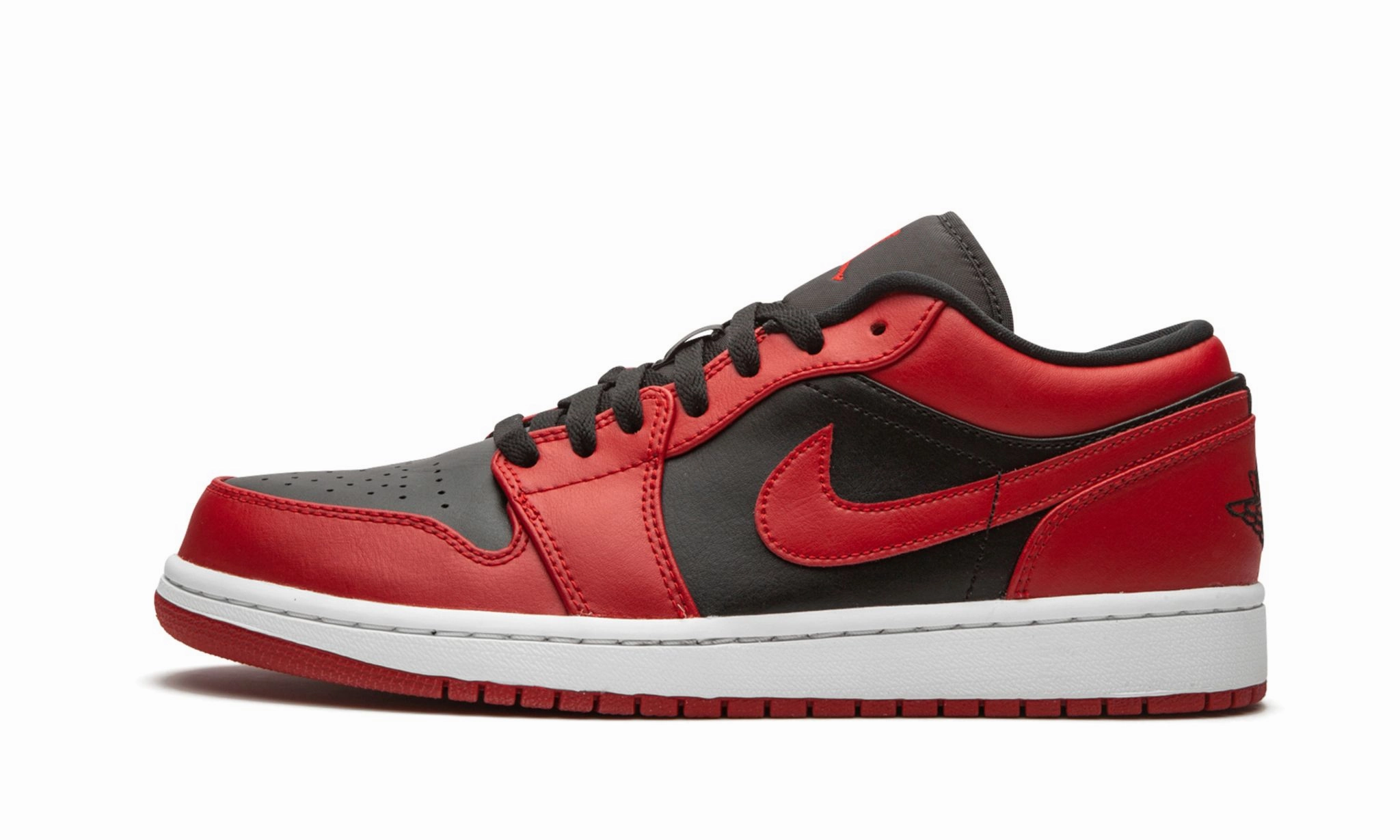 Glide Step Bright Step Air Jordan 1 Low Reverse Bred
