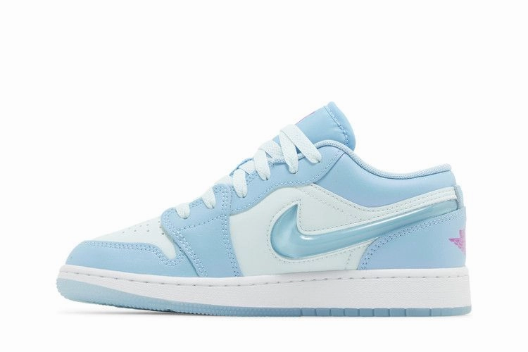 Air Jordan 1 Low SE GS 'Aquarius Blue' Urban Step-On Move Layer