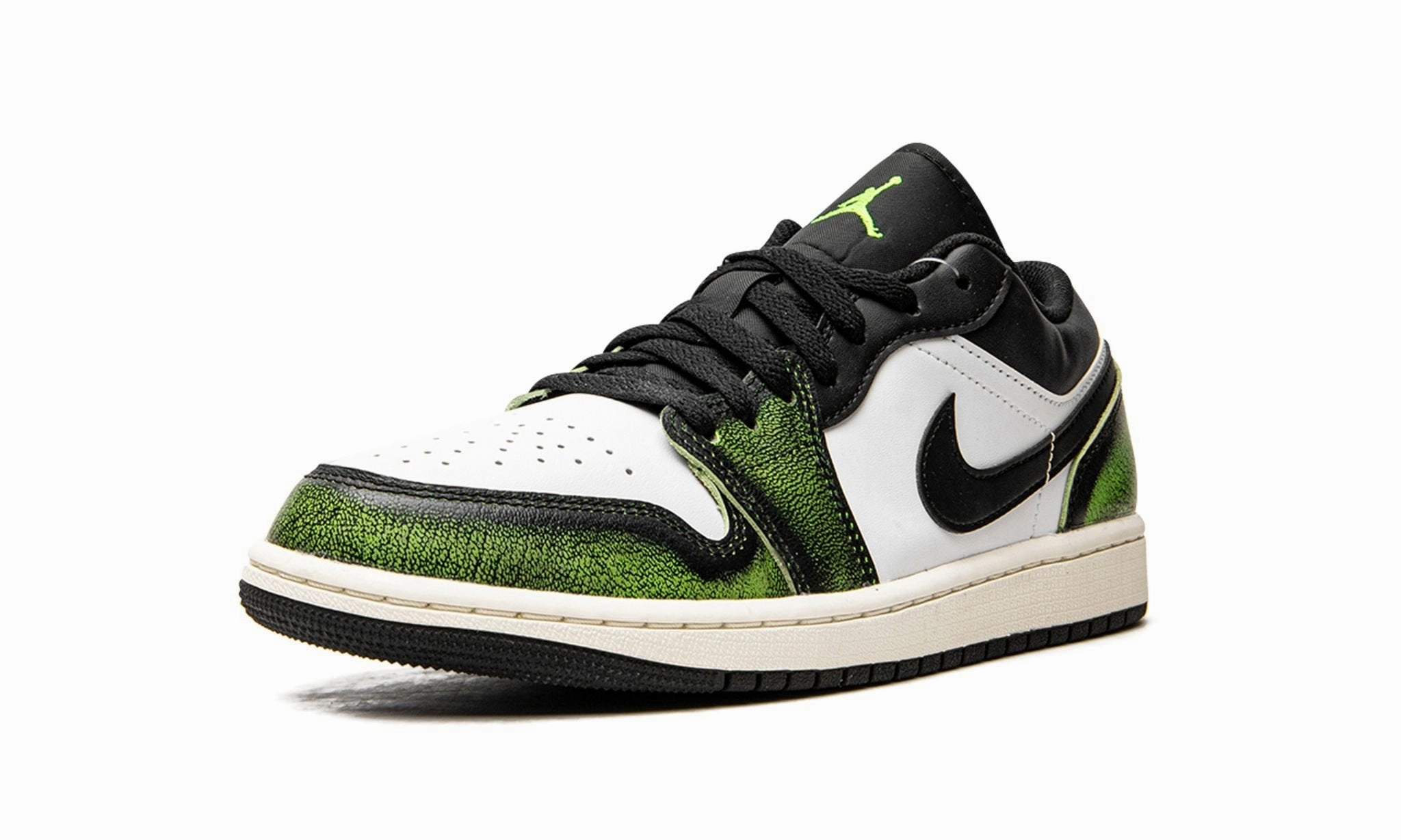 Air Jordan 1 Low Wear Away Electric Green Light Step
