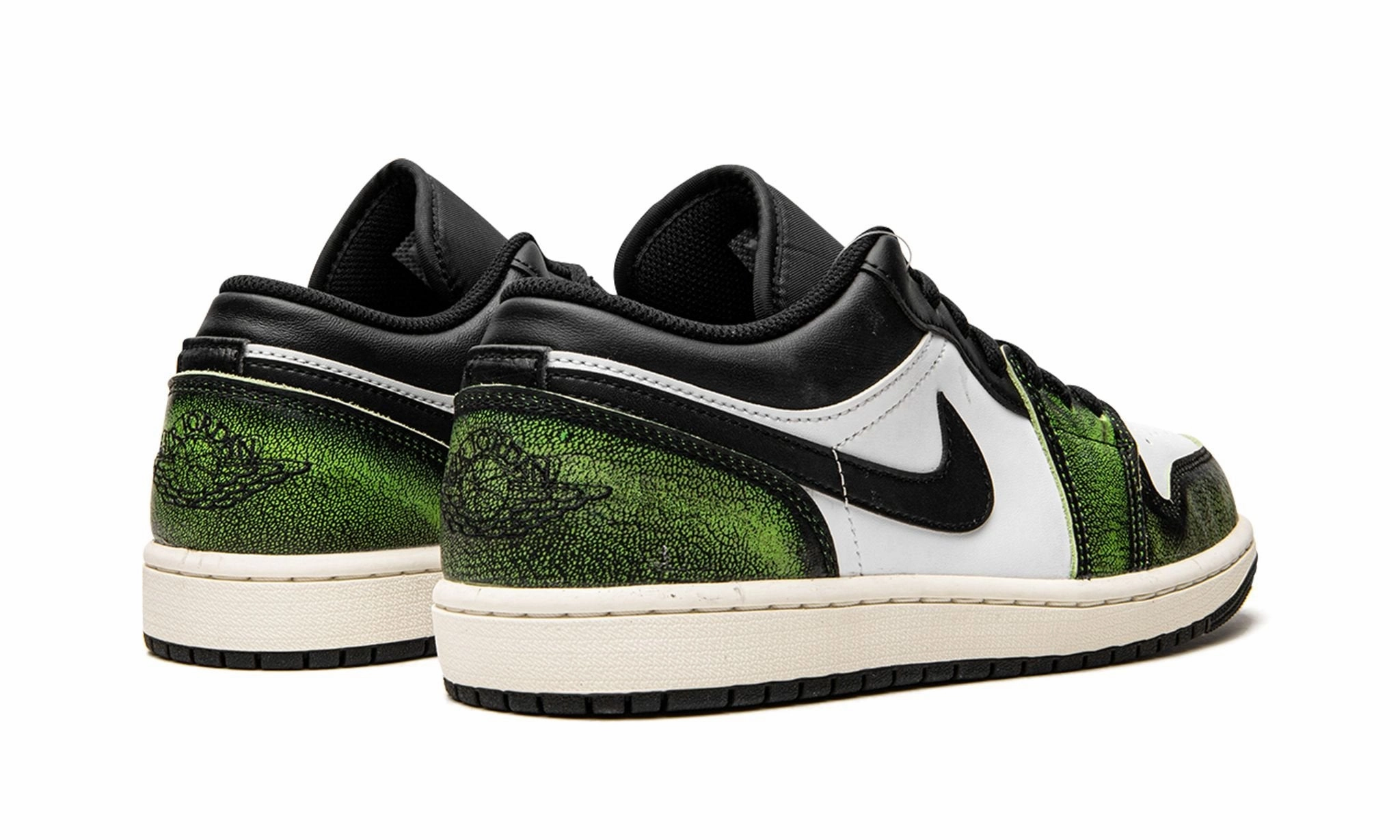 Air Jordan 1 Low Wear Away Electric Green Light Step