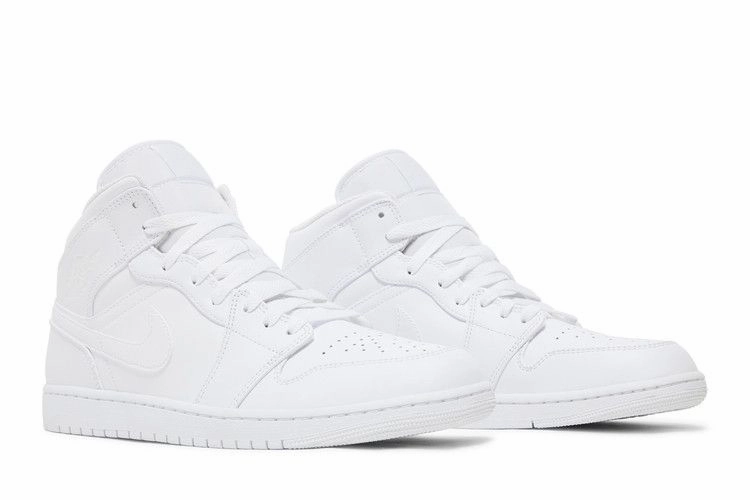 Air Jordan 1 Mid 'Triple White' All-day arch