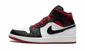 Air Jordan 1 Mid Black Toe White Gym Red Unbeatable Traction Sculpted durability