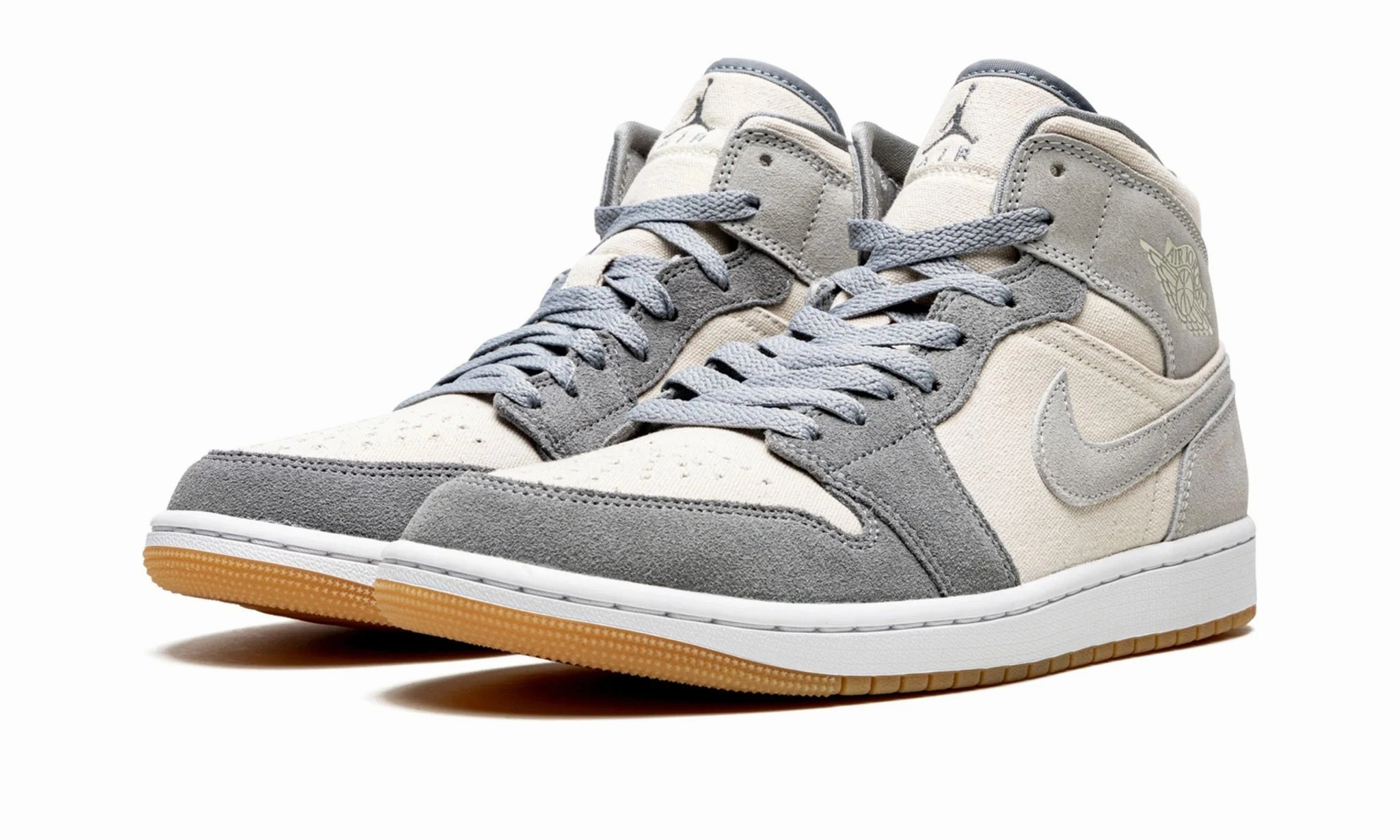 Air Jordan 1 Mid Coconut Milk Particle Grey All-Day Flexibility