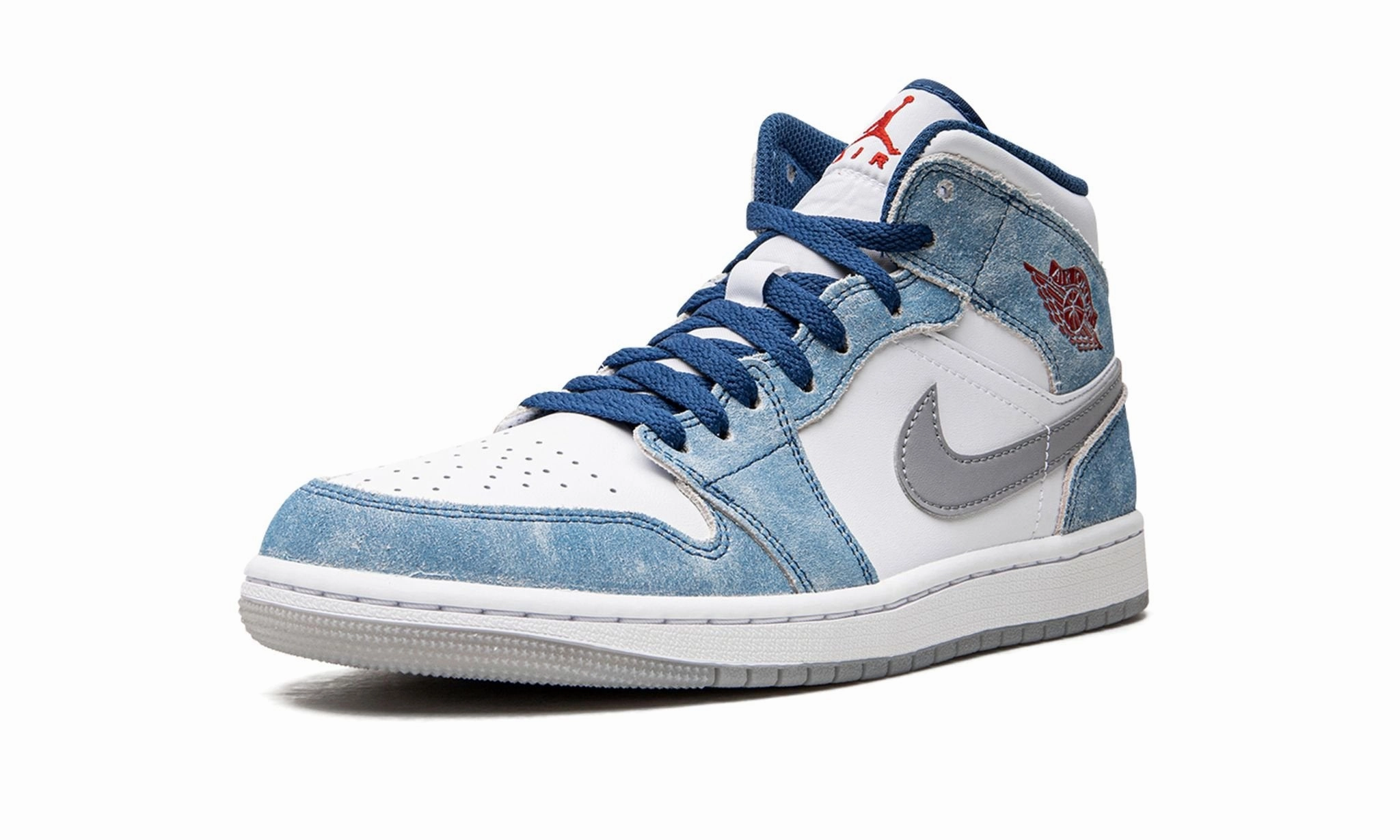 Air Jordan 1 Mid French Blue Structured sole