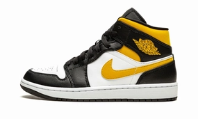 Air Jordan 1 Mid Pollen Style Comfort Flexible Material