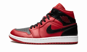 Air Jordan 1 Mid Reverse Bred Sleek Form