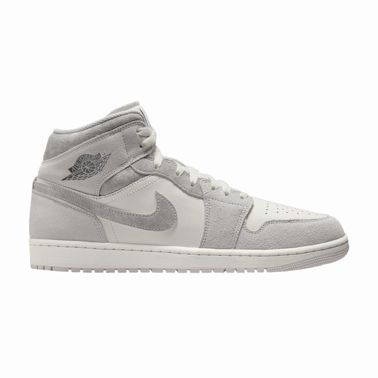 Air Jordan 1 Mid SE 'Neutral Grey Sail' Built-in silhouette