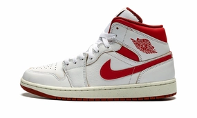Comfortable Cushioning Air Jordan 1 Mid SE 'White Dune Red'
