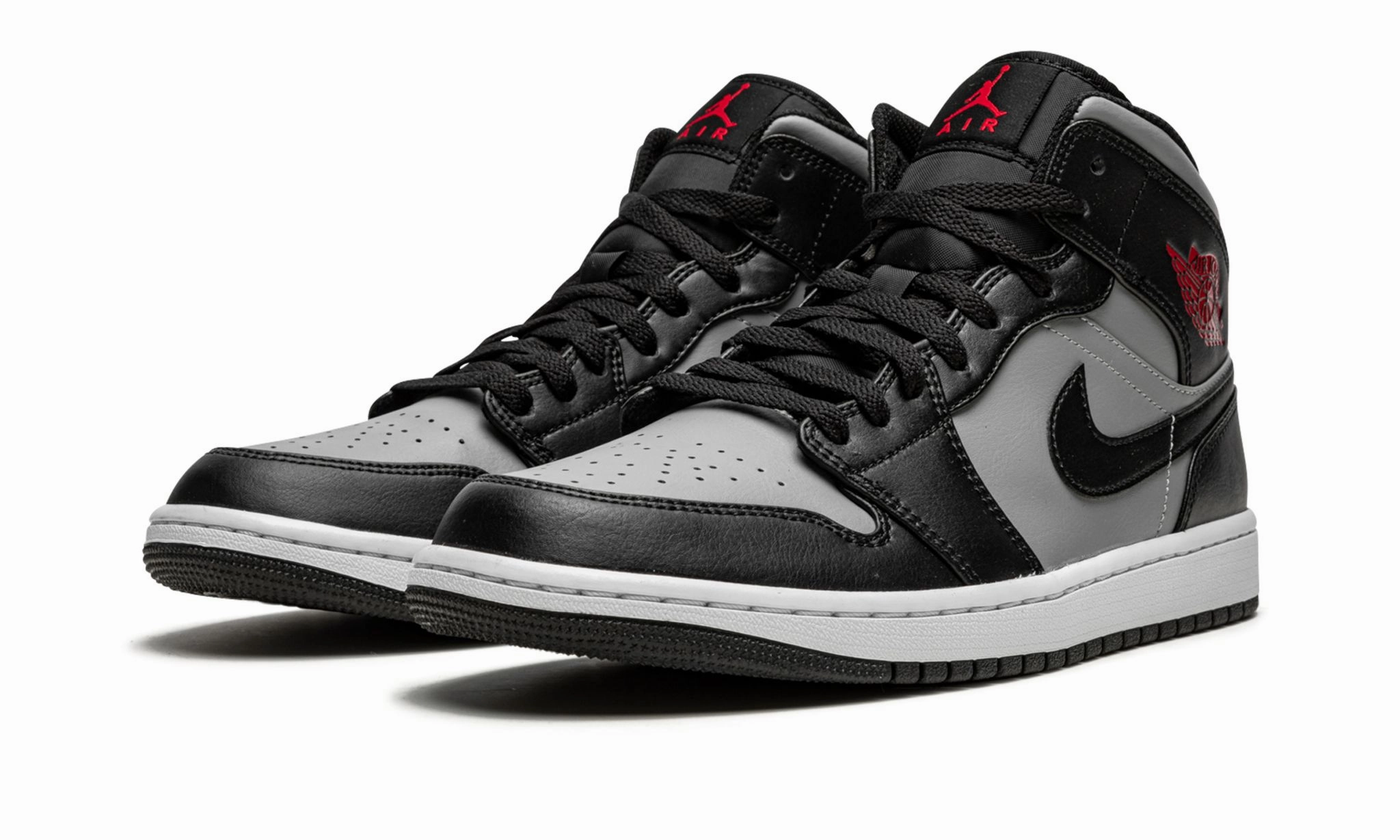 Air Jordan 1 Mid Shadow Red All-weather flair