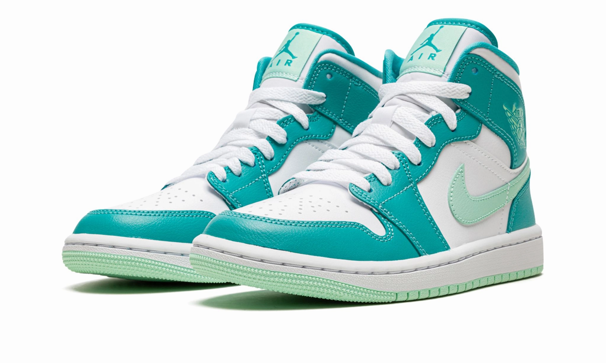 Air Jordan 1 Mid Washed Teal W Light Comfort Shell