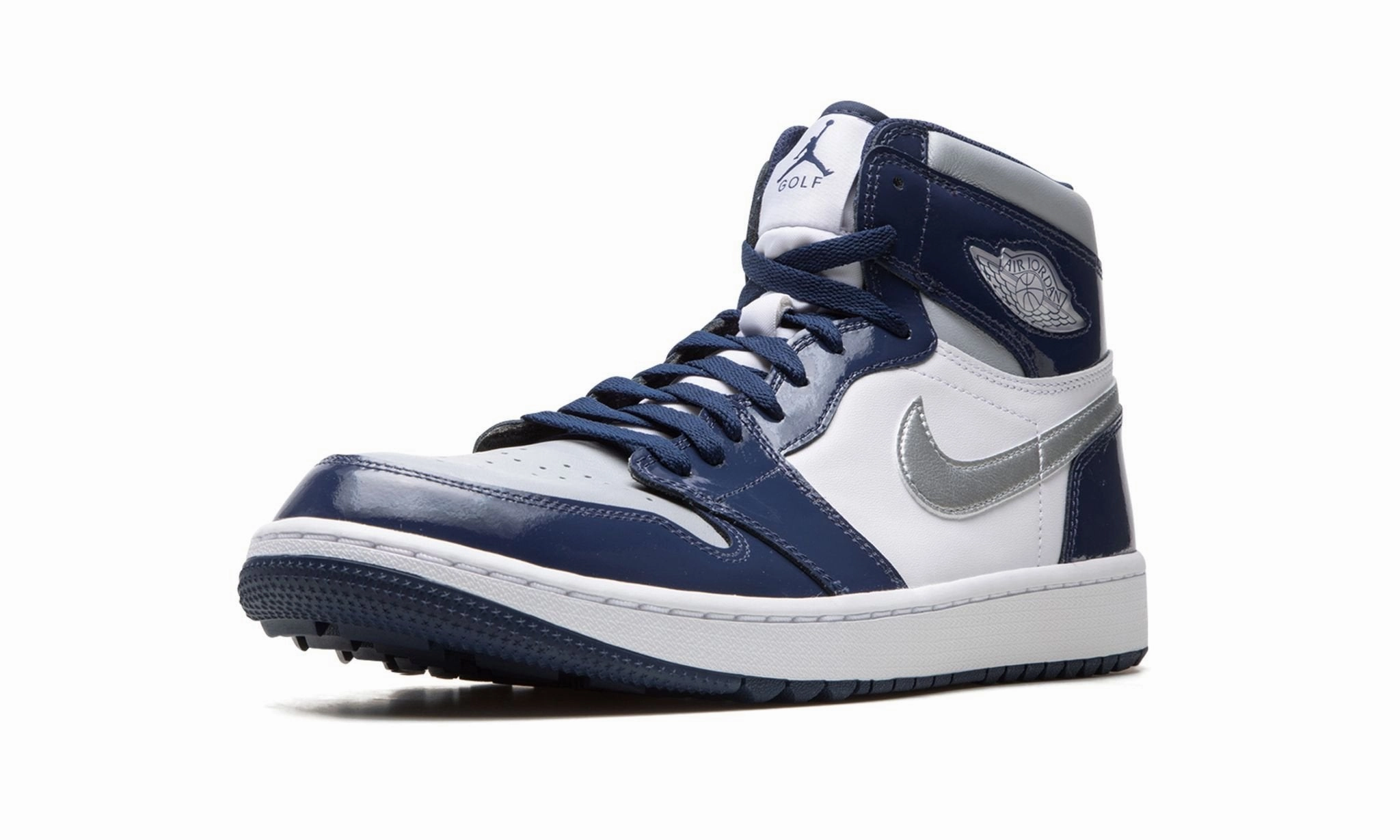 Air Jordan 1 Retro High Golf Patent Midnight Navy Soft Motion Glide