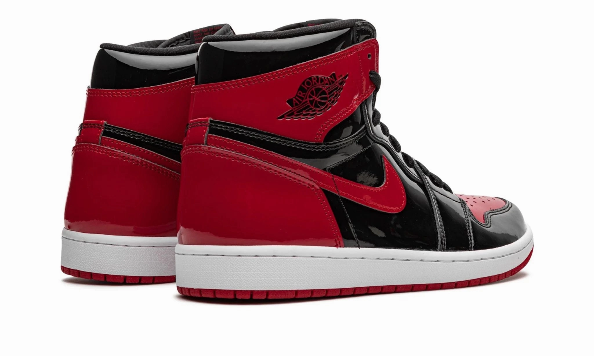 Air Jordan 1 Retro High OG Patent Bred Trend Motion